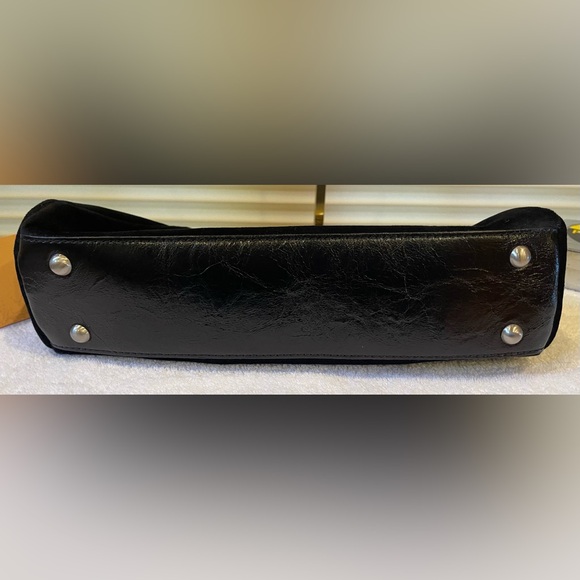 Patricia Nash Black Suede and Leather Clutch - Picture 10 of 10